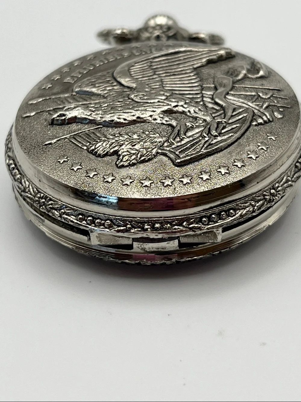 1880 Morgan Silver Dollar Coin Pocket Watch
